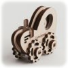 CuteWood Dřevěné 3D puzzle Traktor