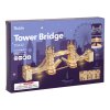 RoboTime 3D dřevěná mechanická skládačka Tower Bridge svítící