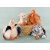 Doudou Histoire d´Ours Plyšová slepička zrzavá 20 cm
