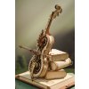 RoboTime 3D dřevěná mechanická skládačka Kouzelné violoncello (elektrický pohon)