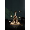 RoboTime 3D dřevěná mechanická skládačka Kouzelné violoncello (elektrický pohon)