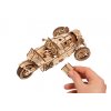 Ugears 3D dřevěné mechanické puzzle Tříkolka UGR-S