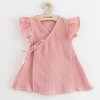 Letní kojenecké mušelínové šaty New Baby Soft dress růžová