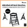 Hauck Alpha+ dřevěná židle, black