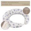 Bomimi ABRA multifunkční polštář XXL, SRDÍČKA-puntíky modrá/bílá