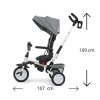 MILLY MALLY tříkolka Stanley Rubber grey