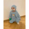 Kojenecká bavlněná čepička New Baby Luxury clothing šedá