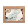 Emitex Mušelínový set Usínáček + kousátko + bryndák