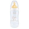 NUK FC + PP láhev 300 ml s indikátorem teploty latexová savička 0-6 měsíců M