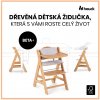 Hauck Beta+ B dřevěná židle, Natural
