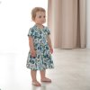 ESITO | Dívčí šaty Leaves - olivová / 122