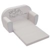 Dětská rozkládací pohovka New Baby Lion Family light grey