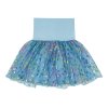 ESITO | Dívčí kolová sukně Flower tulle - modrá / 74 - 80