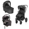 ZOPA Set kočárek Move Cross 3 + hluboká korba Move XL 3 + autosedačka XM dle vlastního výběru + báze, All Black