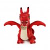 Rappa Plyšový drak 40 cm červený ECO-FRIENDLY