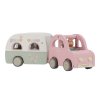 LITTLE DUTCH Auto s karavanem dřevěné