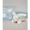 Doudou Dárková sada - Plyšový králíček béžový 16 cm