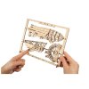 Ugears 2,5D dřevěné mechanické puzzle Vzducholoď Zeppelin