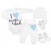 5-ti dílná soupravička do porodnice I love mom & dad, kluk, Baby Nellys