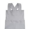ESITO Rostoucí žebrované kalhoty s laclem Color grey - šedá / 80 - 86