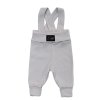 ESITO Rostoucí žebrované kalhoty s laclem Color grey - šedá / 80 - 86