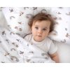 Mantinel s povlečením do postýlky, 3D sada - Kačátko, bílá/béžová