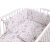 Mantinel s povlečením, bavlna, 3D sada, Cirkus, Baby Nellys, bílá/béžová