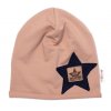 Dětská čepice bavlna, Baby Star, Baby Nellys, cappuccino