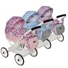 Dětský kočárek na panenky Jasmine Kids Fialka 01