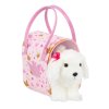 Pucci Pups Pejsek bílý v kabelce Pink Crown Glam Bag