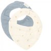 LITTLE DUTCH Bryndáček bandana Forest Treasures & Denim Blue 2 ks