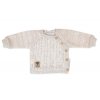 Rostoucí pletený svetřík a kalhoty s kapsou Hand Made 2D, Nature - béžový melírek
