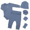 Žebrovaná rostoucí souprava 3D, Baby Boy - jeans