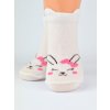 Kojenecké ponožky, 3 páry, Králíček, bílá/růžová/ecru