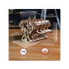 Ugears 3D dřevěné mechanické puzzle Motor V8