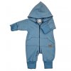 Dětský teplákový overal s prodlouženými náplety, jeans blue