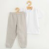 Dětská bavlněná souprava tričko a mušelínové kalhoty New Baby Kindergarten růžová