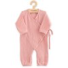 Kojenecký mušelínový overal New Baby pink (Barva Růžová, Velikost 56)