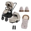 ZOPA Set Move Cross 5 + hluboká korba Move XL 5 + dárky, Ivory Beige (Varianta Ivory Beige)