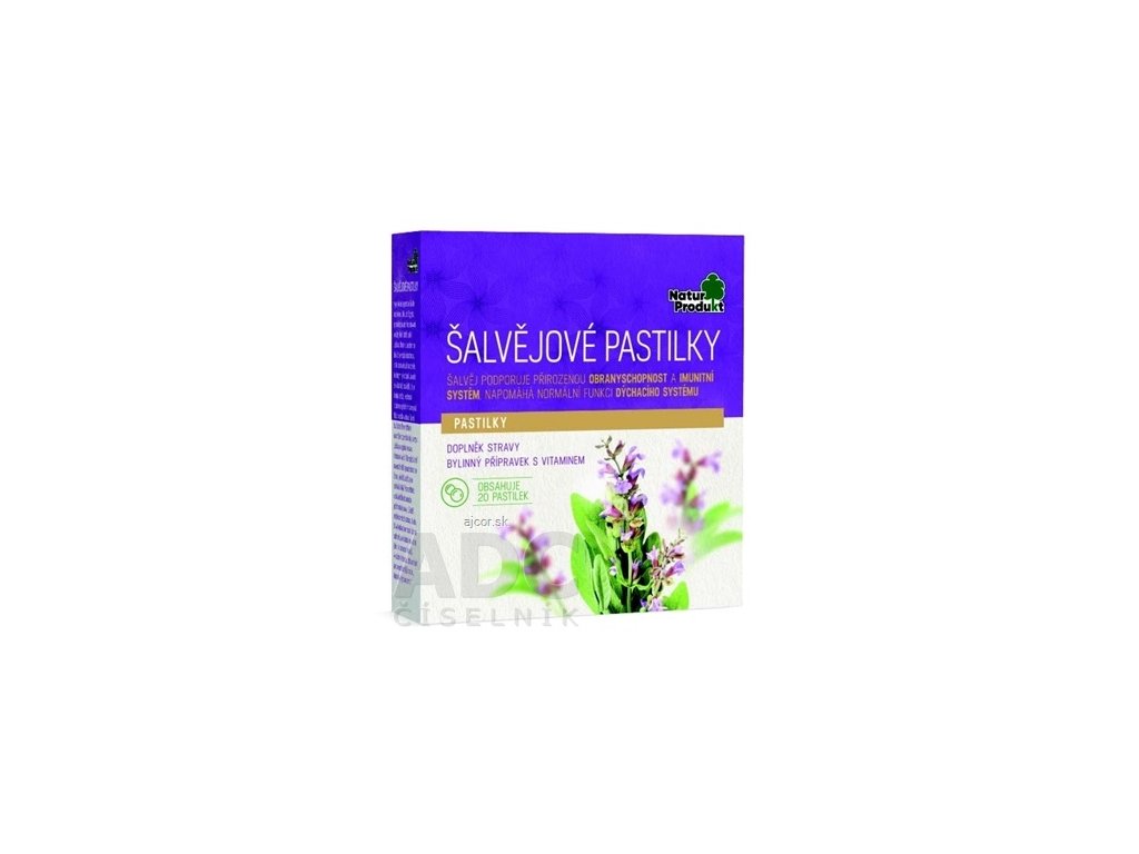 NaturProdukt ŠALVIOVE PASTILKY 1x20 ks