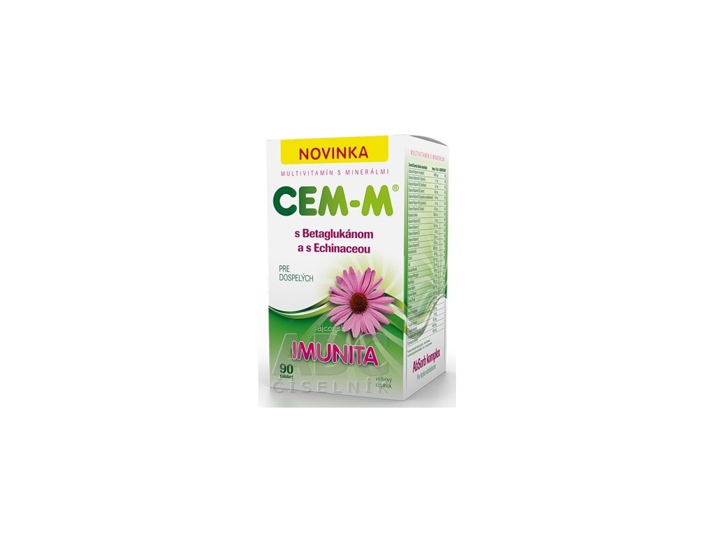 CEM-M pre dospelých IMUNITA tbl (s Betaglukánom a s Echinaceou) 1x90 ks