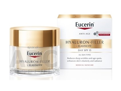 Eucerin HYALURON-FILLER+ELASTICITY denný krém SPF 15, anti-age, 1x50 ml