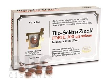 Bio-SELEN+ZINOK FORTE 100 μg selénu tbl 1x60 ks