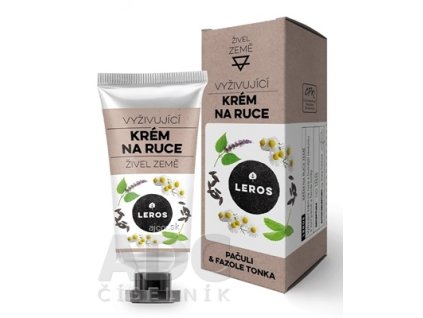 LEROS HYDRATAČNÝ KRÉM NA RUKY ŽIVEL ZEM s pačuli a fazuľou Tonka 1x30 ml