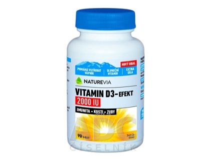 SWISS NATUREVIA VITAMIN D3-EFEKT 2000 I.U. tbl 1x90 ks