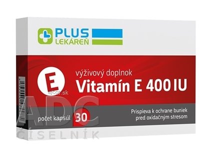 PLUS LEKÁREŇ Vitamín E 400 IU cps 1x30 ks