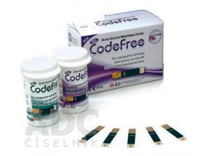 Prúžky testovacie ku glukomeru SD CodeFree 2x25 ks (50 ks)