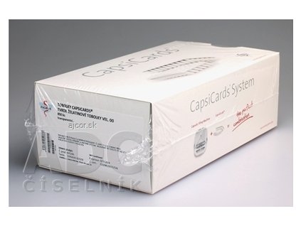 CapsiCards žel. kapsule vel´. 00 - FAGRON transparentné 850 ks kartón 17x50 ks (1 bal.), 1x1 set