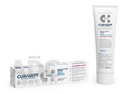 CURASEPT BIOSMALTO C.A.E. dentálna pena, príchuť jahoda 1x50 ml