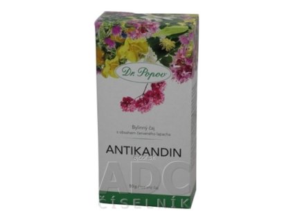 DR. POPOV ANTIKANDIN bylinný čaj s obsahom červeného lapacha 1x50 g